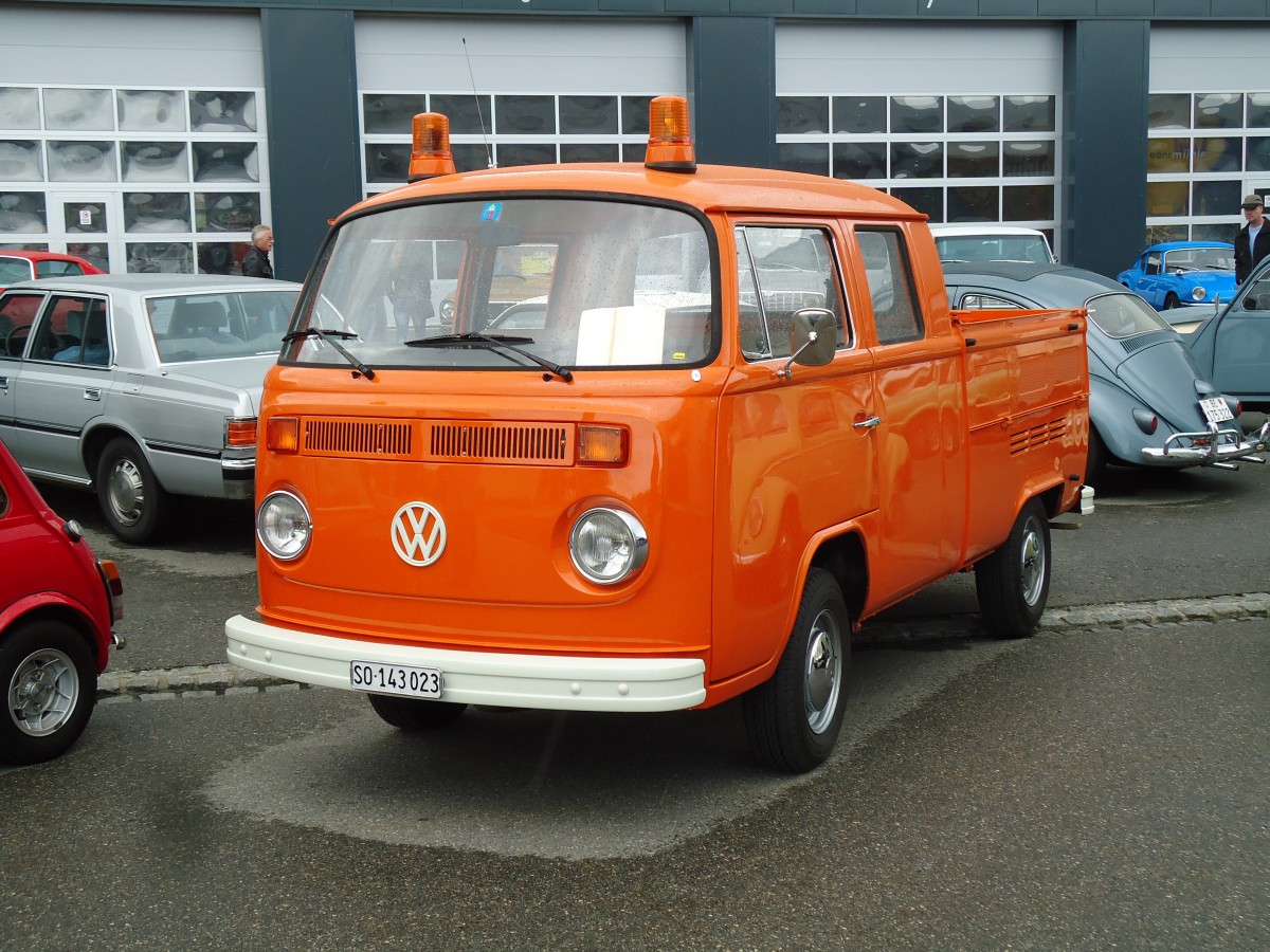 (144'136) - VW-Doppelkabine - SO 143'023 - am 12. Mai 2013 in Langenthal, Calag
