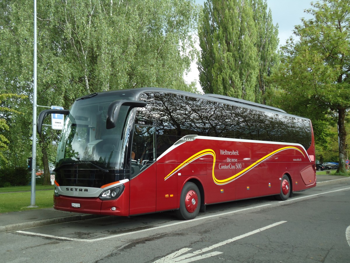 (144'558) - EvoBus, Kloten - ZH 427'200 - Setra am 25. Mai 2013 in Thun, Lachen