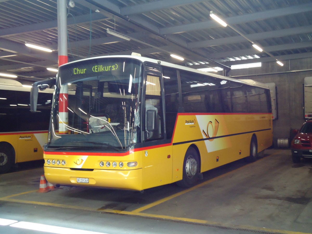 (145'200) - PostAuto Graubnden - GR 159'349 - Neoplan (ex P 25'166) am 17. Juni 2013 in Chur, Garage