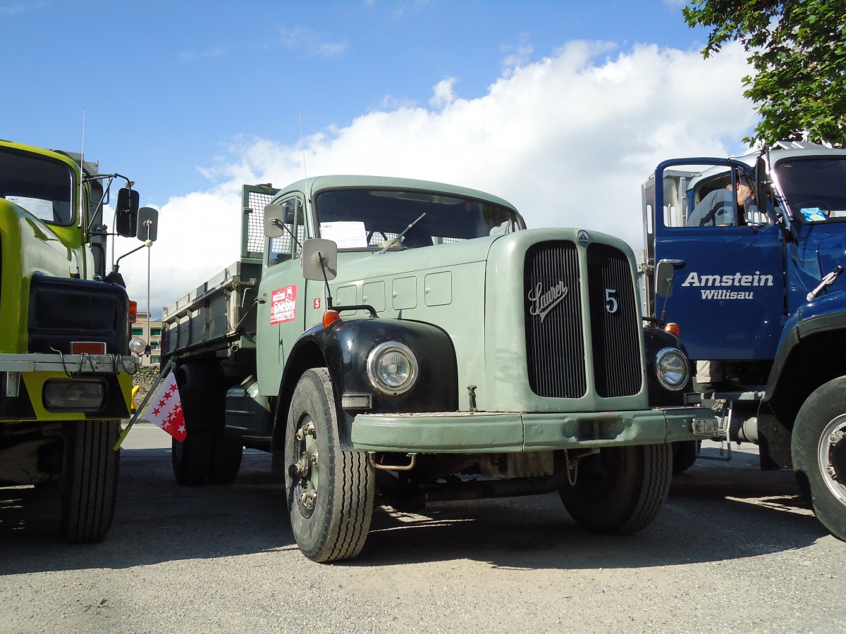 (145'332) - Baroni, Colombier - Nr. 5/NE 714 U - Saurer am 22. Juni 2013 in Aigle, Saurertreffen