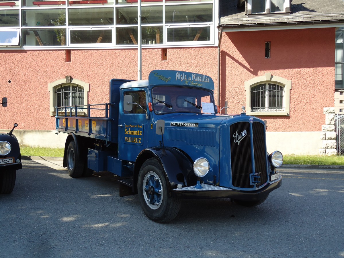 (145'365) - Schmutz, Vaulruz - Nr. 1/FR 46'515 - Saurer am 22. Juni 2013 in Aigle, Saurertreffen