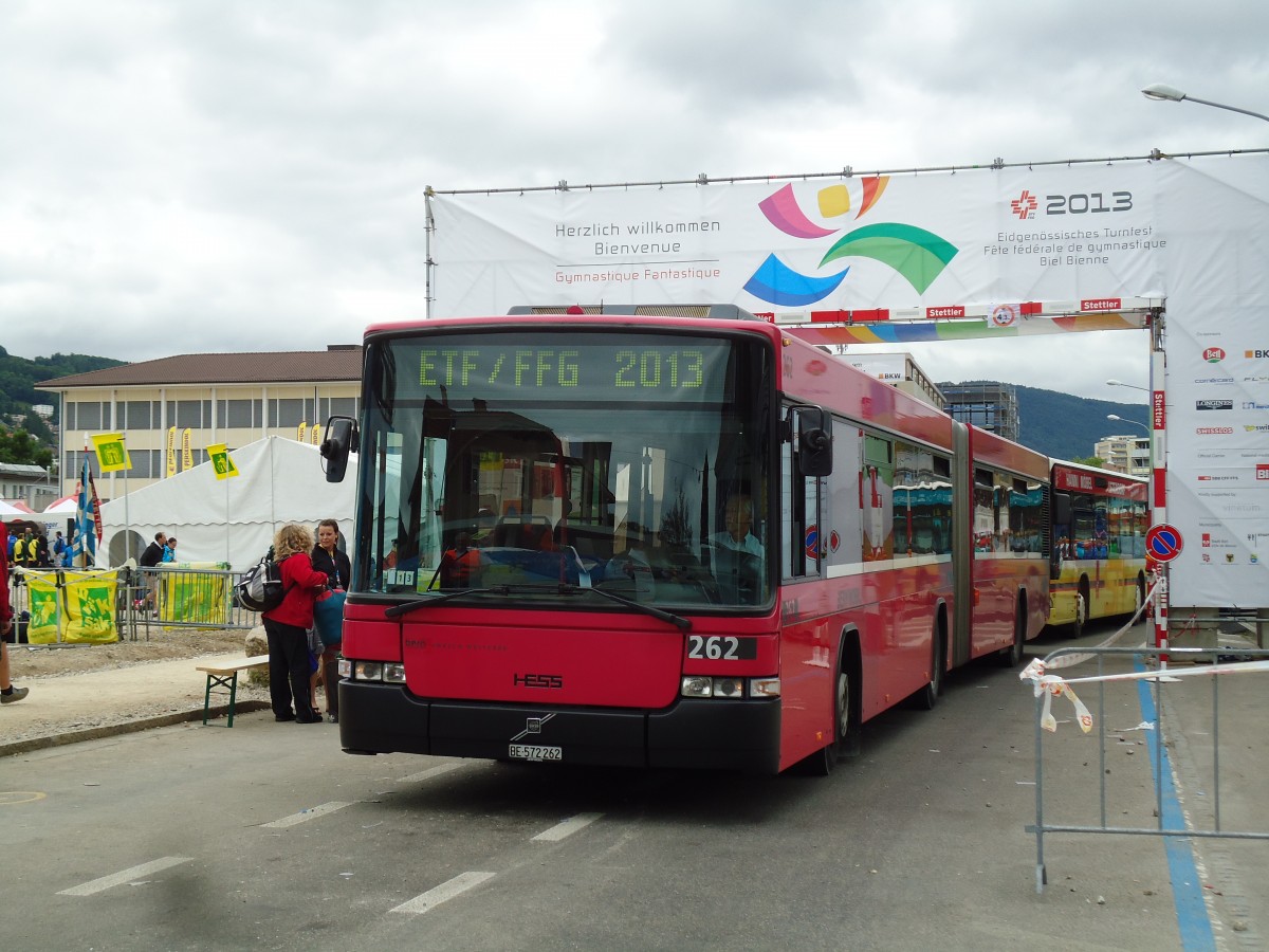 (145'467) - Bernmobil, Bern - Nr. 262/BE 572'262 - Volvo/Hess am 23. Juni 2013 in Nidau, ETF