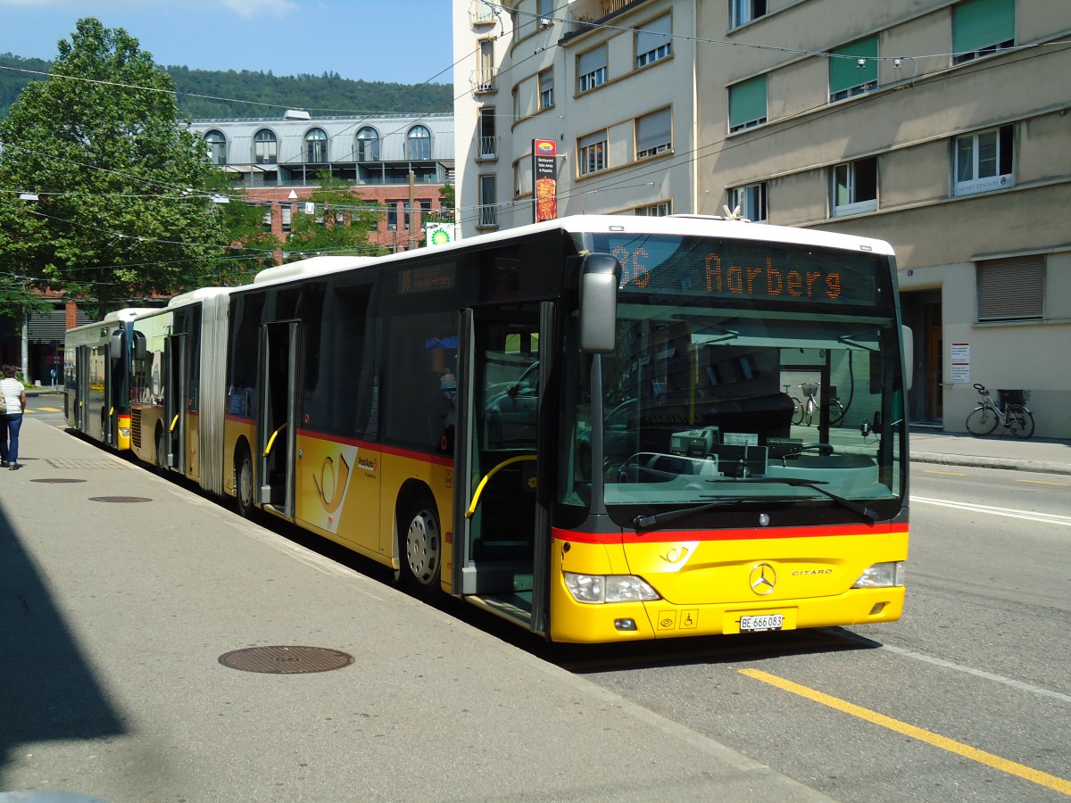 (145'999) - AVA Aarberg - Nr. 10/BE 666'083 - Mercedes am 22. Juli 2013 in Biel, Postplatz