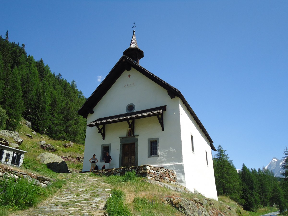 (146'244) - Kapelle Khmad bei Blatten im Ltschental am 5. August 2013