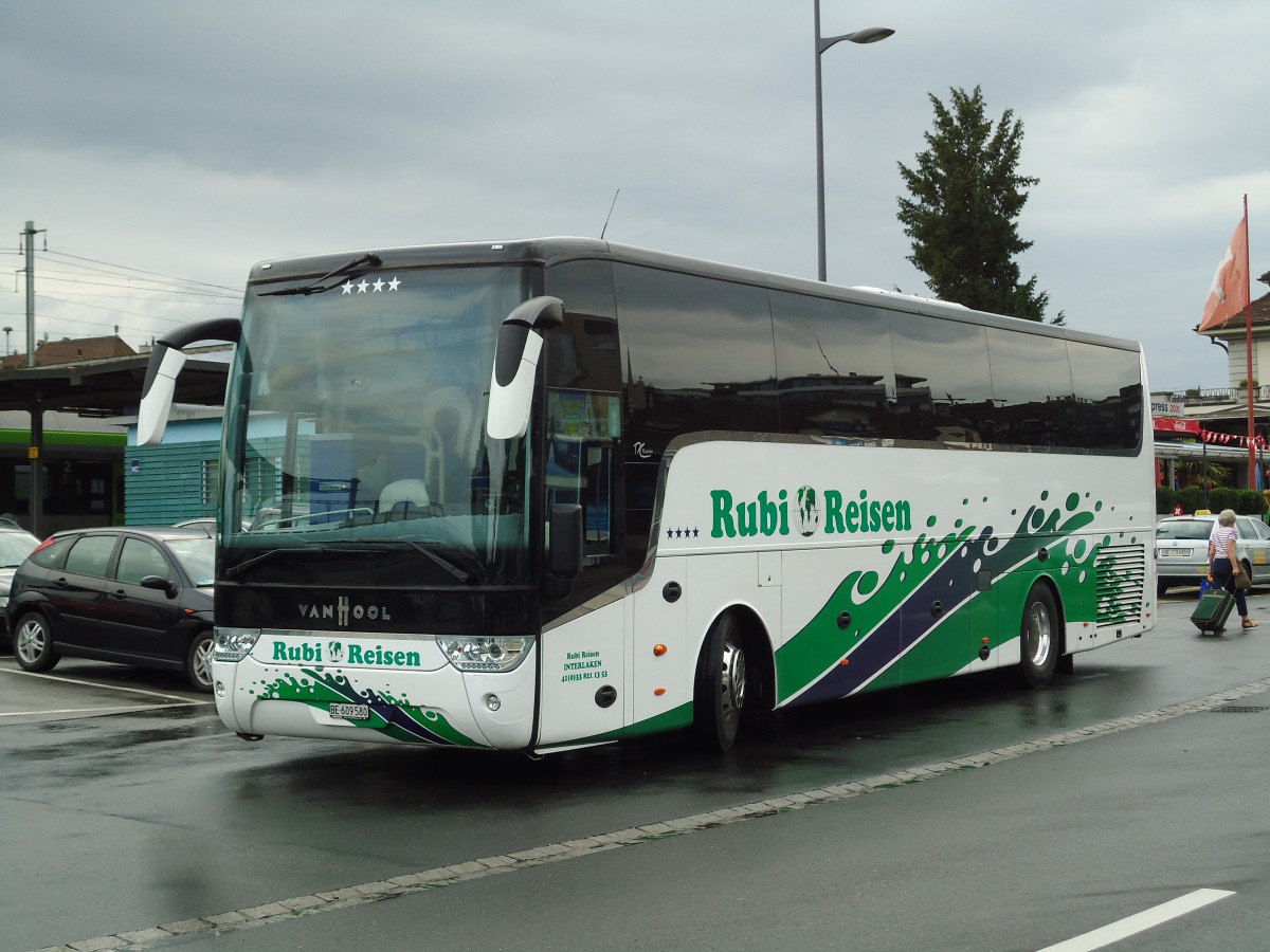 (146'270) - Rubi, Interlaken - BE 609'580 - Van Hool am 7. August 2013 beim Bahnhof Thun