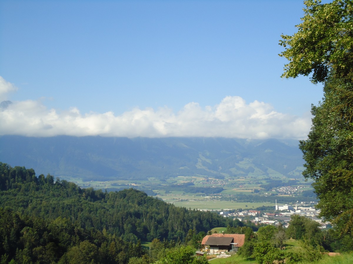 (146'293) - Aussicht auf die Stockhornkette am 11. August 2013 von unter den Linden bei Steffisburg
