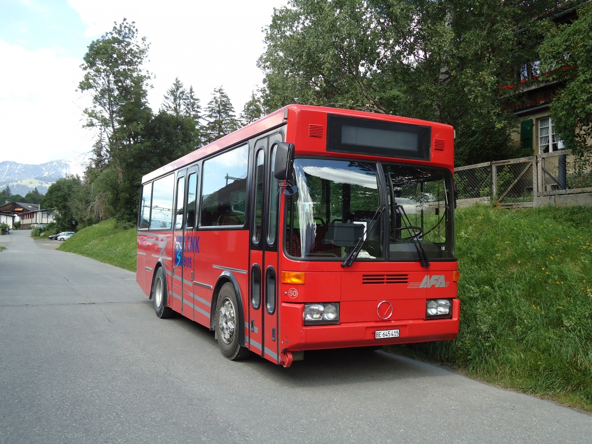 (146'317) - AFA Adelboden - Nr. 50/BE 645'415 - Vetter (ex AVG Grindelwald Nr. 21) am 17. August 2013 beim Bahnhof Lenk