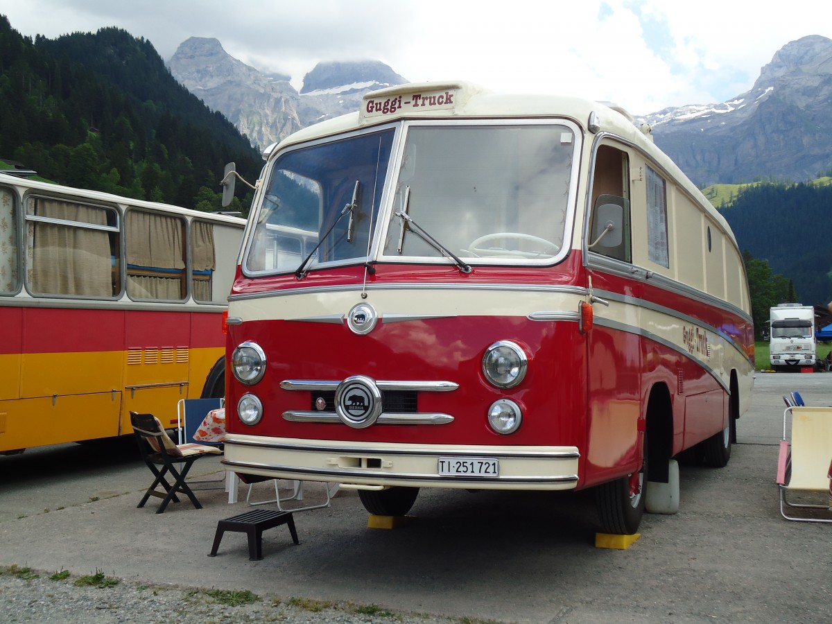 (146'354) - Guggenbhl, Brissago - TI 251'721 - Berna/R&J (ex VB Biel Nr. 110; ex VB Biel Nr. 10) am 17. August 2013 in Lenk, Metschbahnen