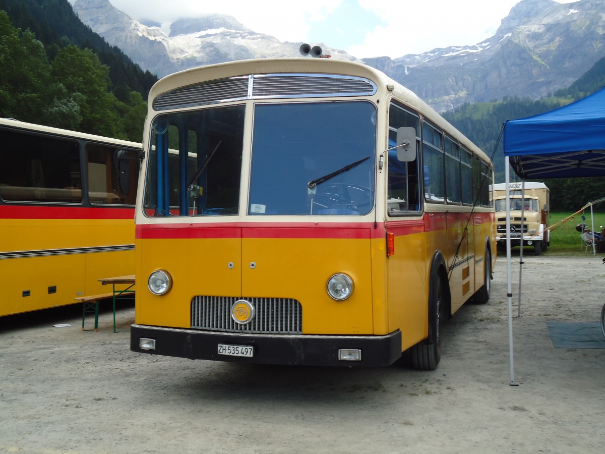 (146'371) - Spillmann, Dllikon - ZH 535'497 - FBW/Tscher (ex Abderhalden, Jonschwil; ex Schregenberger, Degersheim; ex P 25'520) am 17. August 2013 in Lenk, Metschbahnen