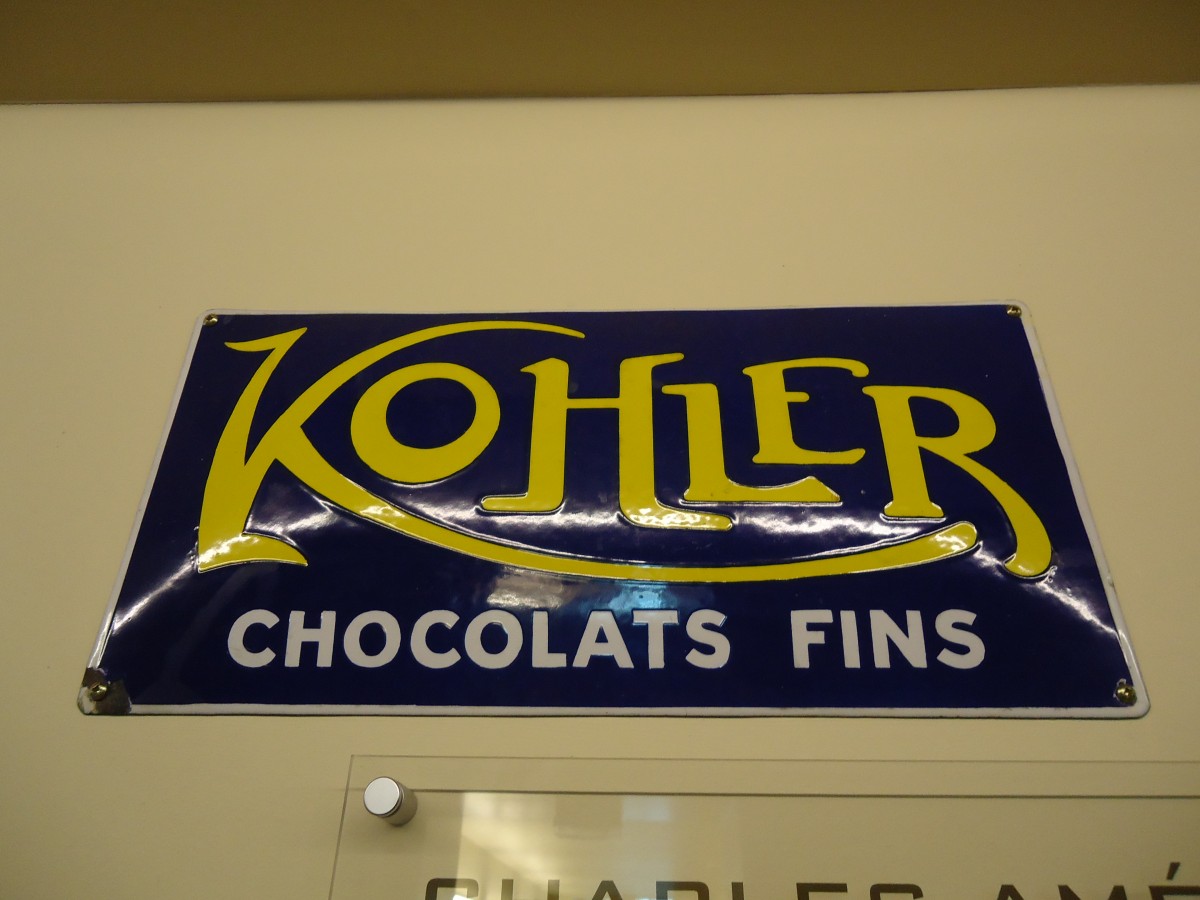 (146'531) - Kohler-Schild am 26. August 2013 in Broc, Nestl