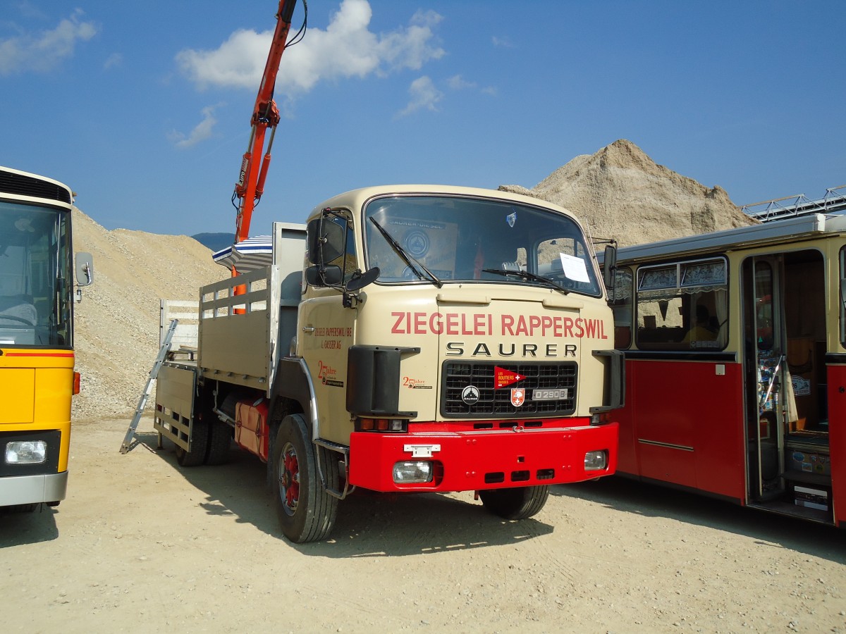 (146'557) - Ziegelei, Rapperswil - Saurer am 31. August 2013 in Niederbipp, Saurertreffen
