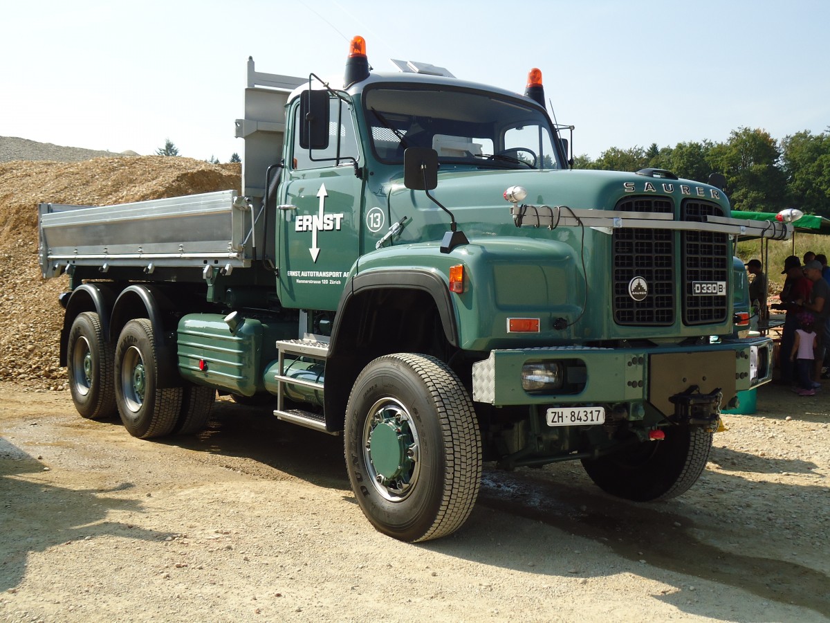 (146'616) - Ernst, Zrich - Nr. 13/ZH 84'317 - Saurer am 31. August 2013 in Niederbipp, Saurertreffen