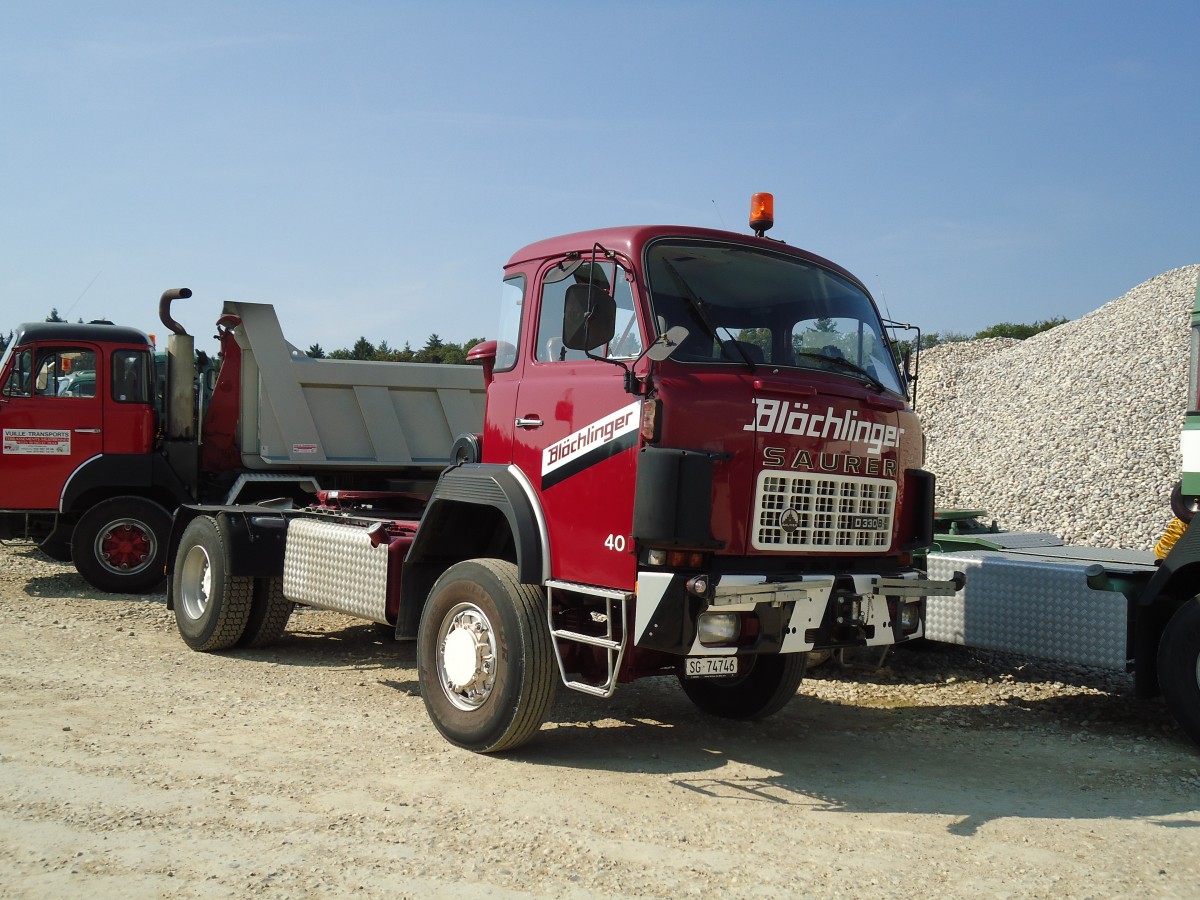 (146'623) - Blchlinger, Neuhaus - Nr. 40/SG 74'746 - Saurer am 31. August 2013 in Niederbipp, Saurertreffen