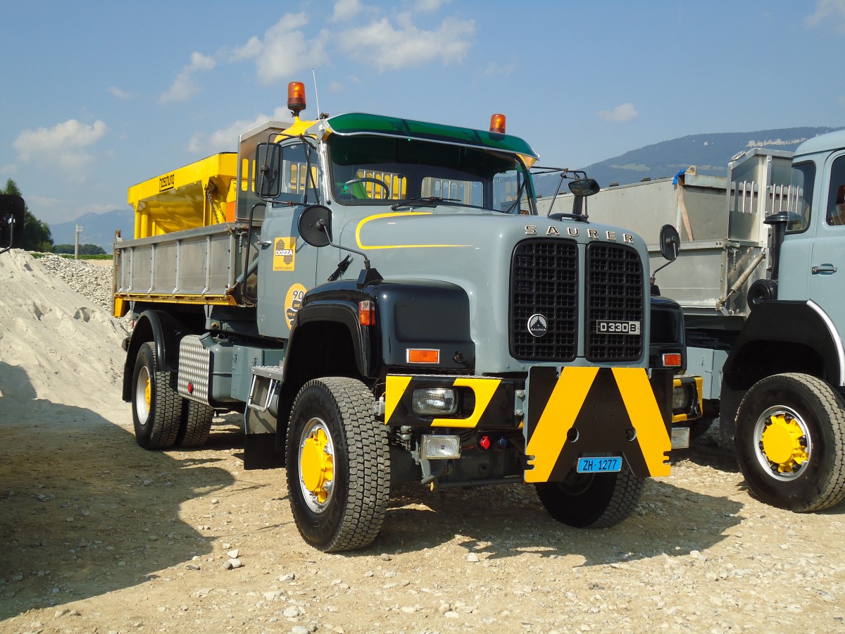 (146'629) - Dozza, Ksnacht - ZH 1277 - Saurer am 31. August 2013 in Niederbipp, Saurertreffen