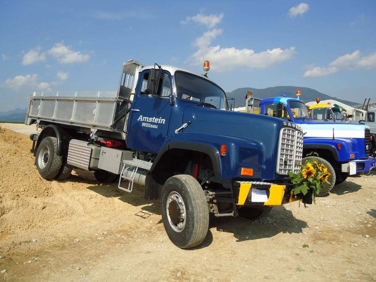 (146'631) - Amstein, Willisau - Saurer am 31. August 2013 in Niederbipp, Saurertreffen