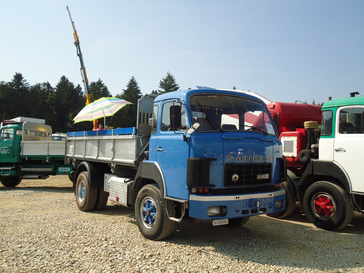 (146'635) - SG 500'001 - Saurer am 31. August 2013 in Niederbipp, Saurertreffen