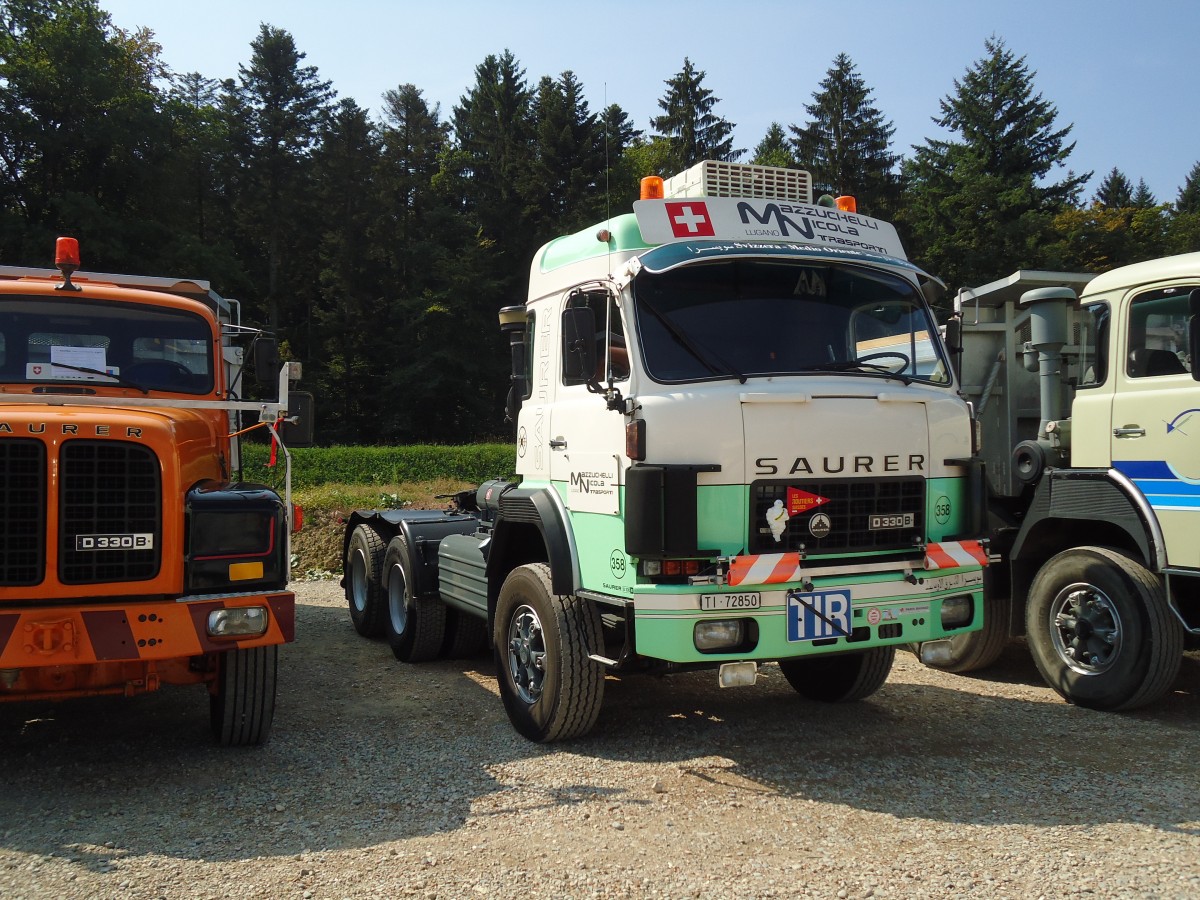 (146'645) - Mazzucelli, Lugano - Nr. 358/TI 72'850 - Saurer am 31. August 2013 in Niederbipp, Saurertreffen