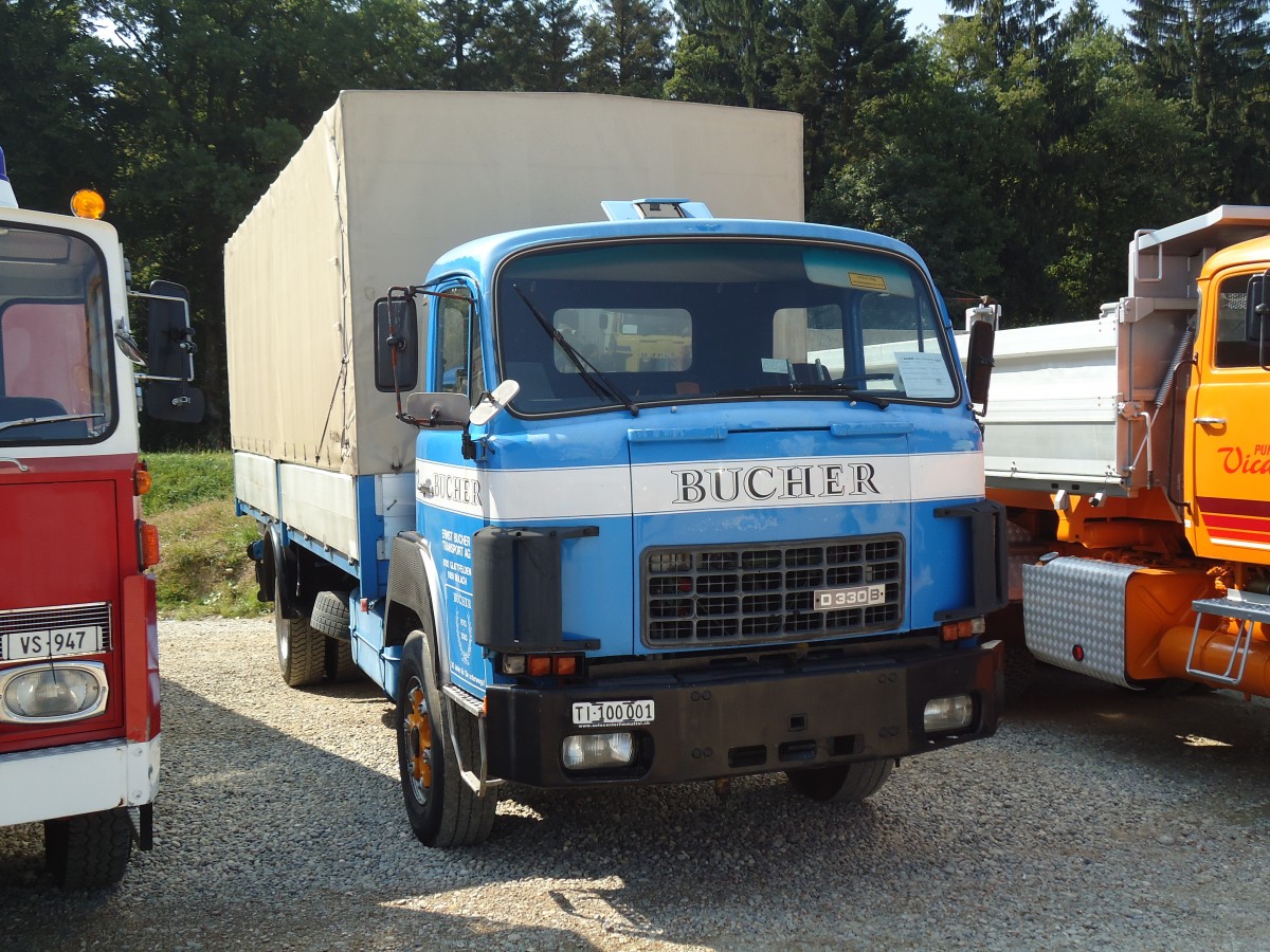 (146'647) - Bucher, Zrich - TI 100'001 - Saurer am 31. August 2013 in Niederbipp, Saurertreffen