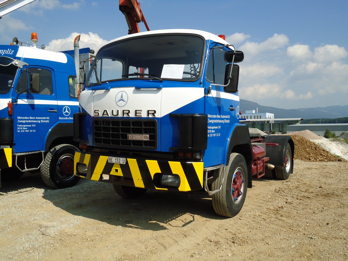 (146'654) - Mercedes-Benz, Bern - BE 152 U - Saurer am 31. August 2013 in Niederbipp, Saurertreffen