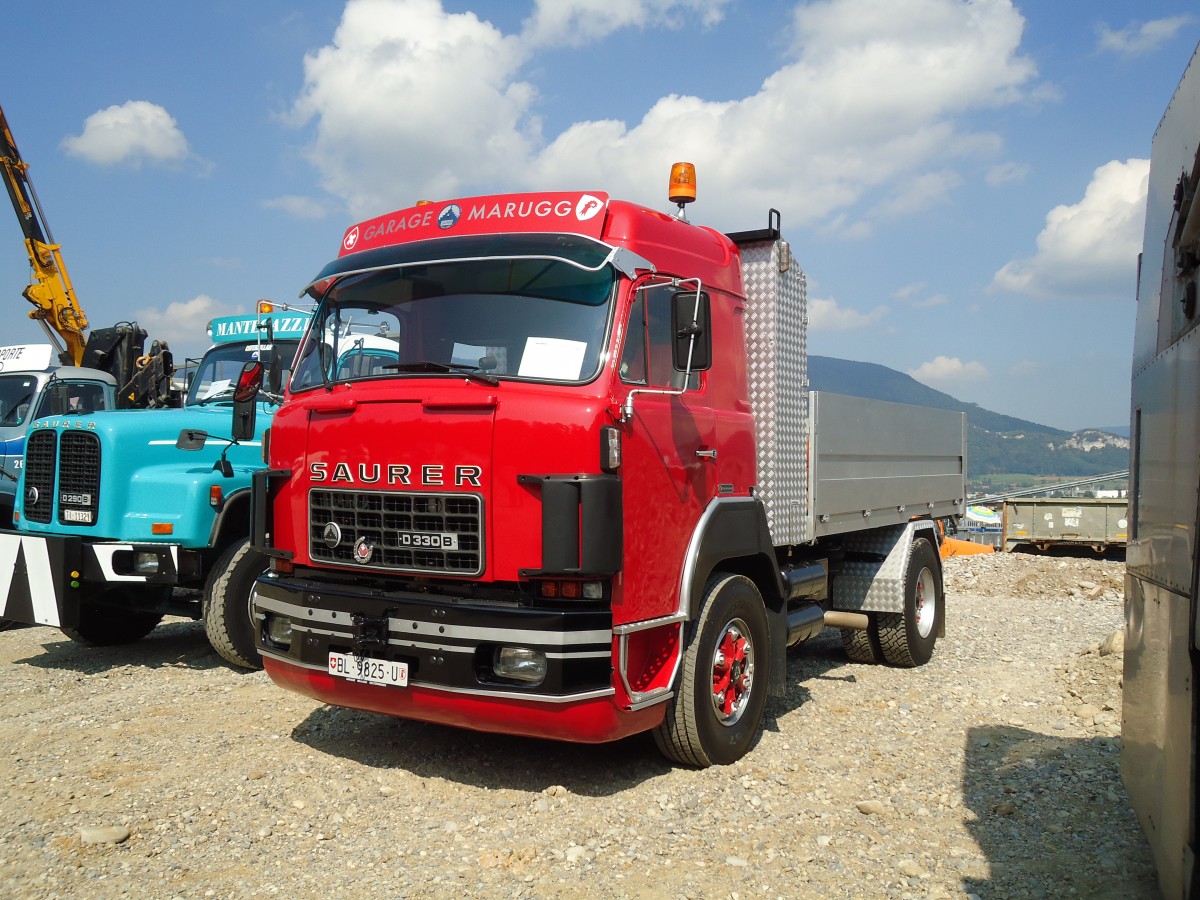 (146'659) - Marugg, Gelterkinden - BL 9825 U - Saurer am 31. August 2013 in Niederbipp, Saurertreffen
