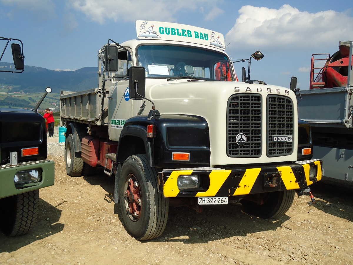 (146'667) - Gubler, Wald - ZH 322'264 - Saurer am 31. August 2013 in Niederbipp, Saurertreffen