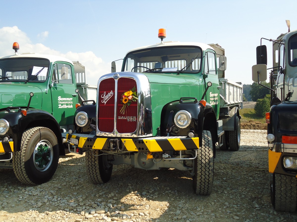 (146'674) - Sommer, Zollbrck - BE 121'322 - Saurer am 31. August 2013 in Niederbipp, Saurertreffen
