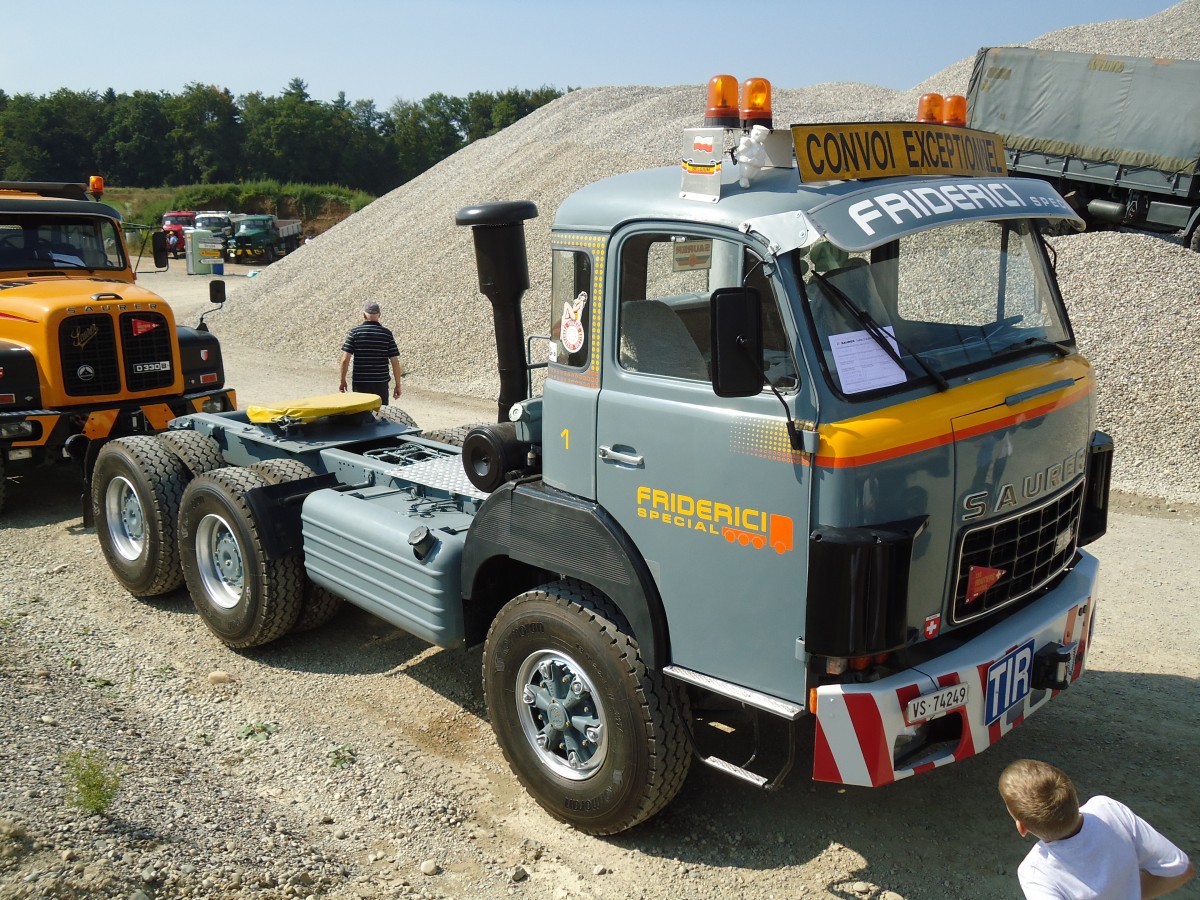 (146'687) - Friderici, Tolochenaz - Nr. 1/VS 74'249 - Saurer am 31. August 2013 in Niederbipp, Saurertreffen