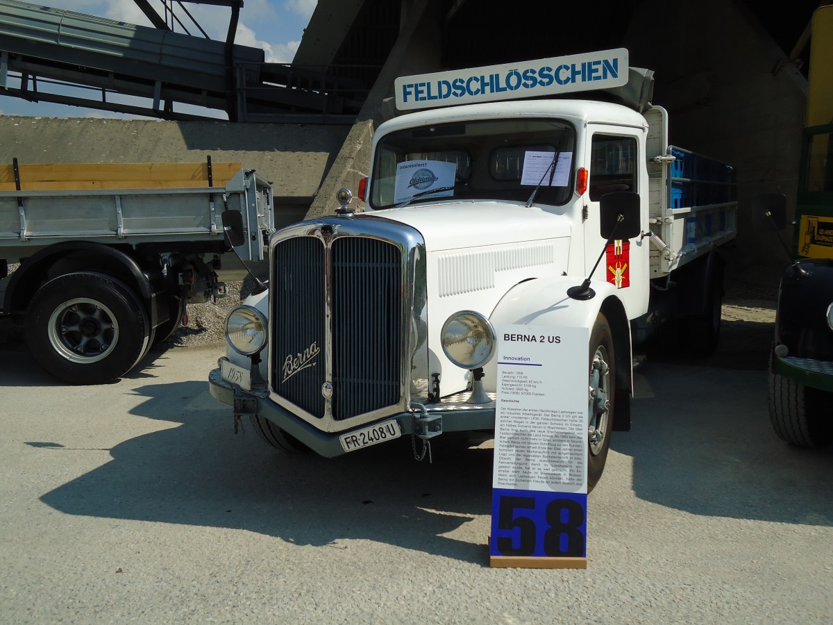 (146'698) - Feldschlsschen - FR 2408 U - Berna am 31. August 2013 in Niederbipp, Saurertreffen