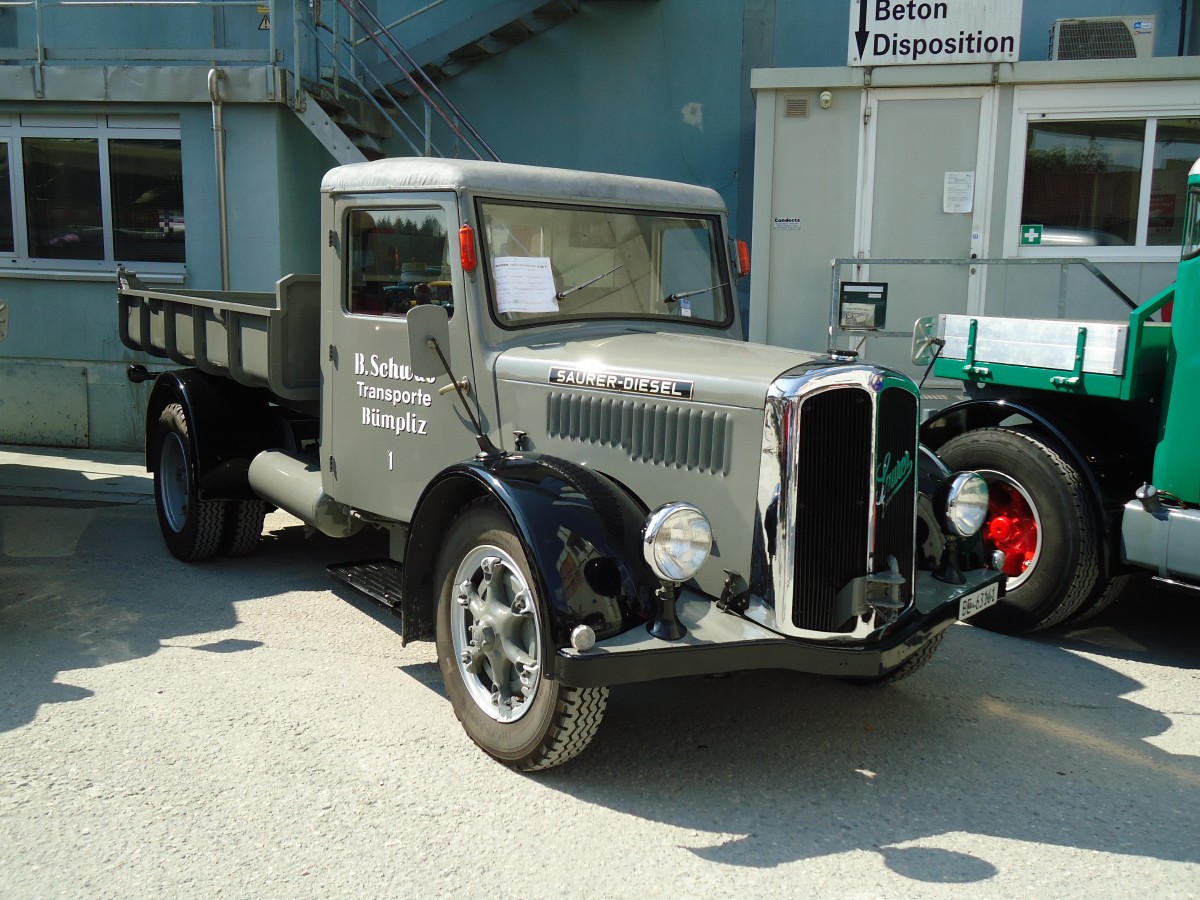 (146'703) - Schwab, Bmpliz - Nr. 1/BE 63'161 - Saurer am 31. August 2013 in Niederbipp, Saurertreffen