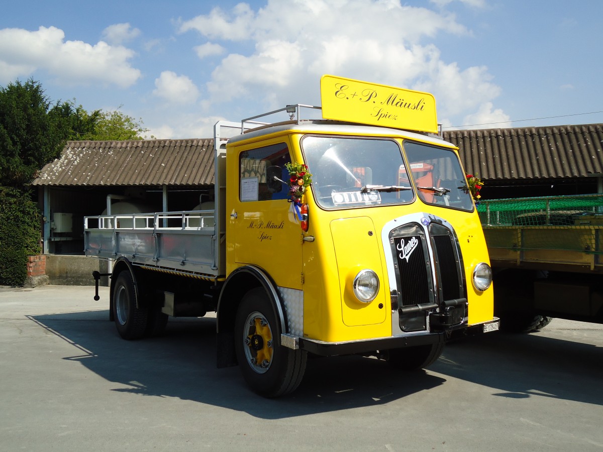 (146'715) - Musli, Spiez - BE 178'417 - Saurer am 31. August 2013 in Niederbipp, Saurertreffen