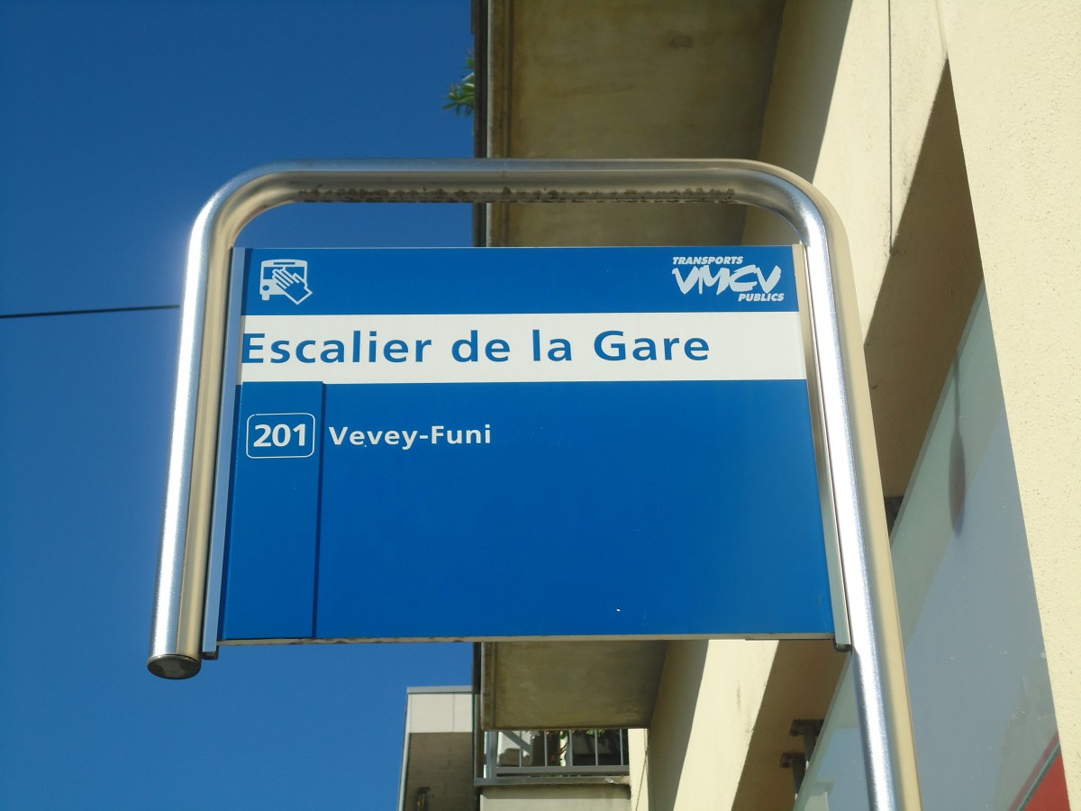 (147'343) - VMCV-Haltestelle - Montreux, Escaliers de la Gare - am 22. September 2013