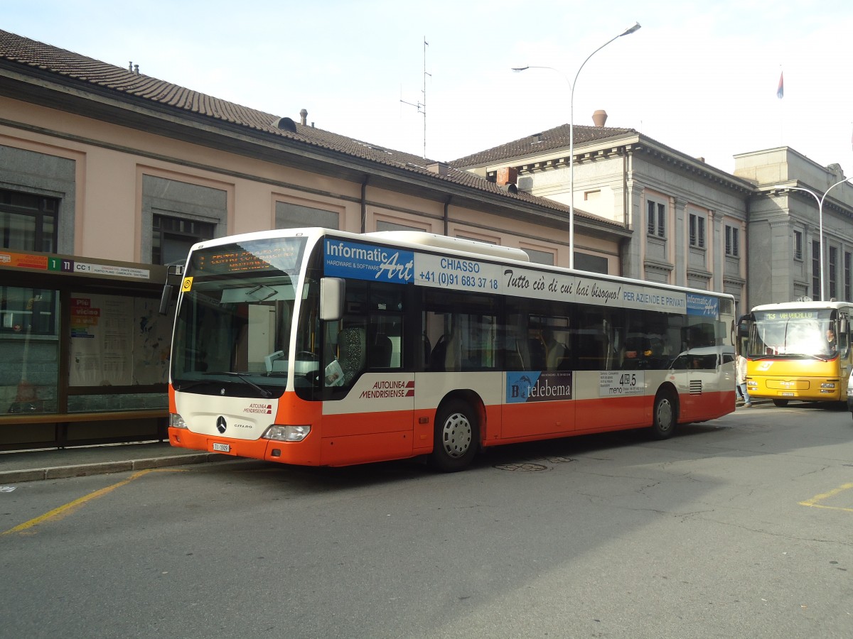 (147'773) - AMSA Chiasso - Nr. 29/TI 1929 - Mercedes am 6. November 2013 beim Bahnhof Chiasso