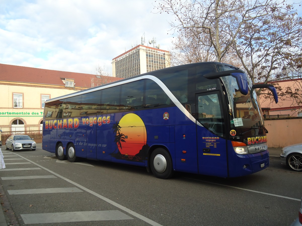 (148'215) - Aus der Schweiz: Buchard, Leytron - Nr. 39/VS 242'472 - Setra am 7. Dezember 2013 in Colmar, Place Lacarre