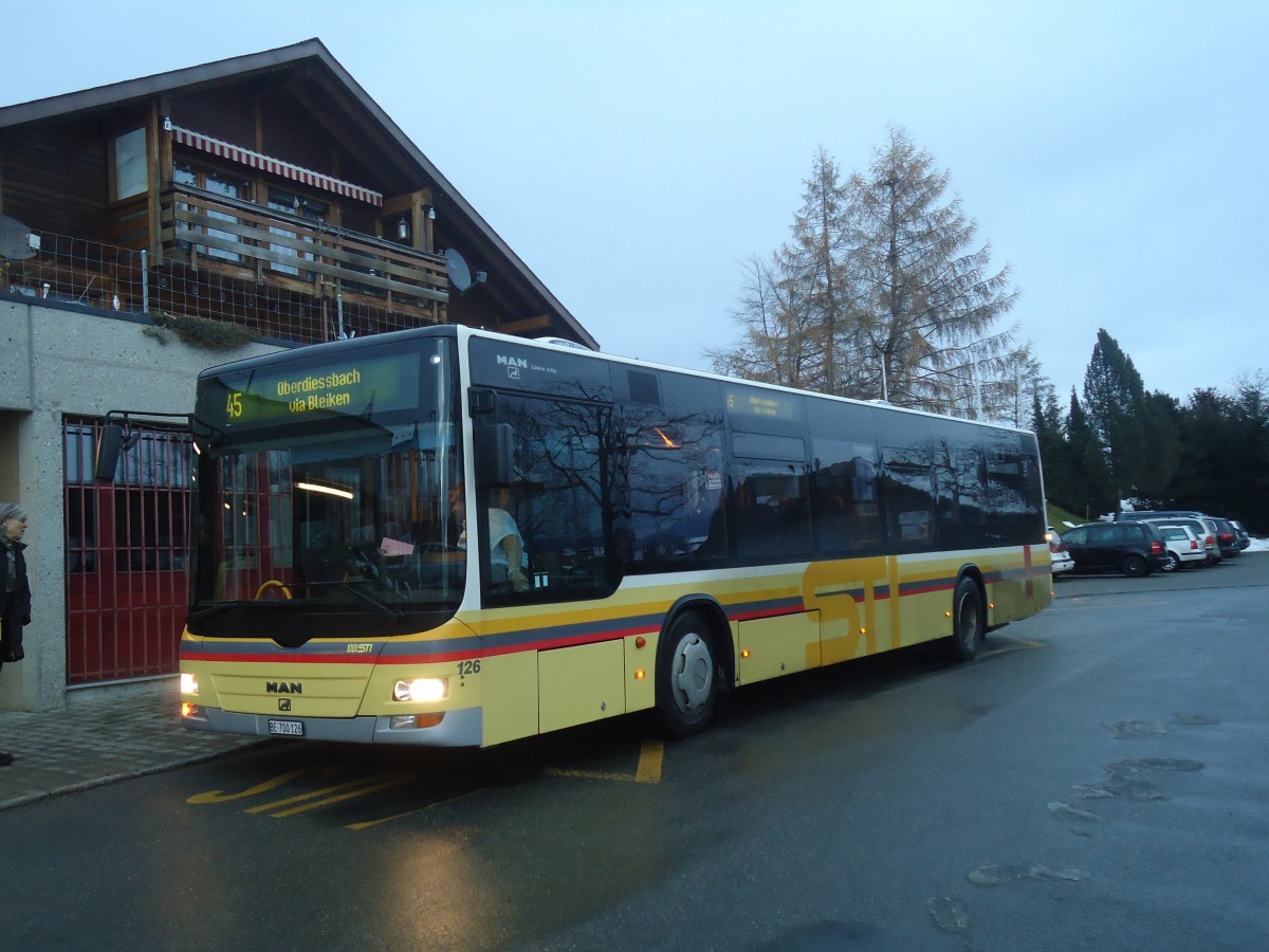 (148'297) - STI Thun - Nr. 126/BE 700'126 - MAN am 14. Dezember 2013 in Heimenschwand, Post