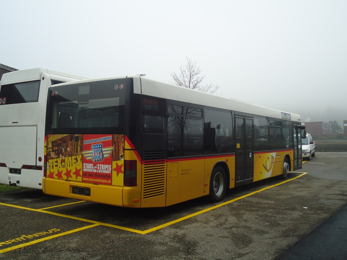 (148'348) - Steffen, Remetschwil - Nr. 42 - MAN am 15. Dezember 2013 in Biel, Rattinbus