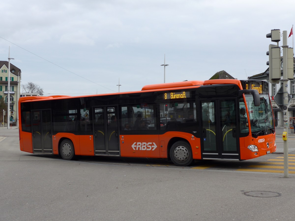 (148'684) - RBS Worblaufen - Nr. 201/BE 800'201 - Mercedes am 26. Januar 2014 beim Hauptbahnhof Solothurn