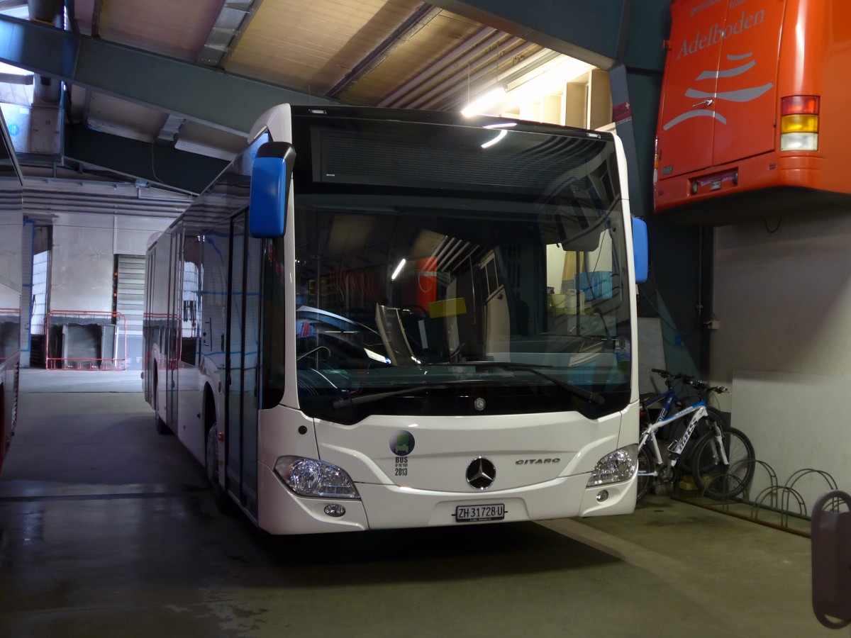 (149'730) - EvoBus, Kloten - ZH 31'728 U - Mercedes am 22. April 2014 im Autobahnhof Adelboden