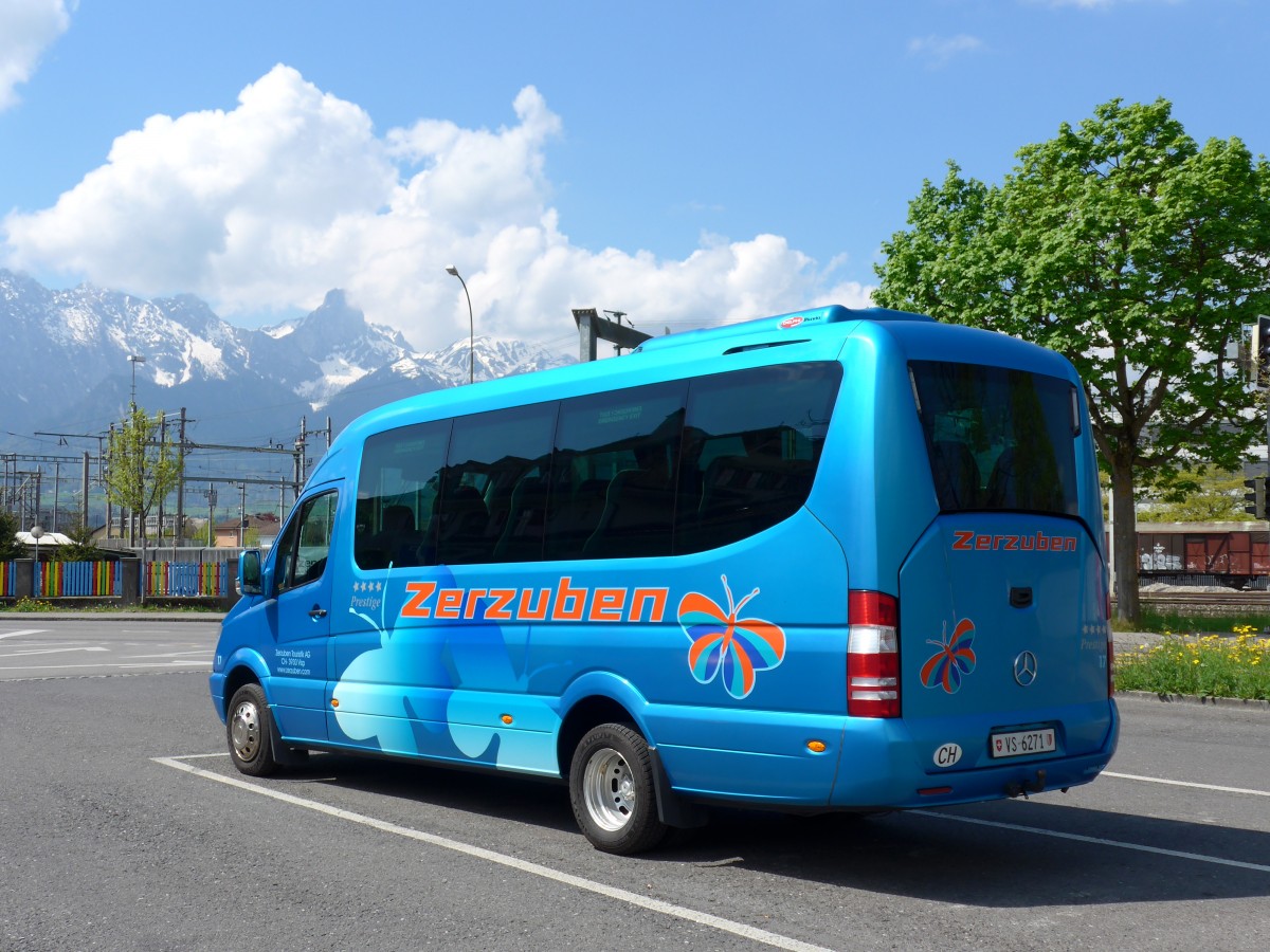 (149'738) - Zerzuben, Visp-Eyholz - Nr. 17/VS 6271 - Mercedes am 23. April 2014 in Thun, Seestrasse