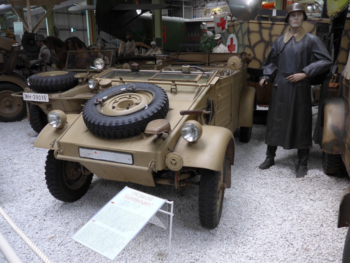 (149'901) - VW-Kbelwagen am 25. April 2014 in Sinsheim, Museum