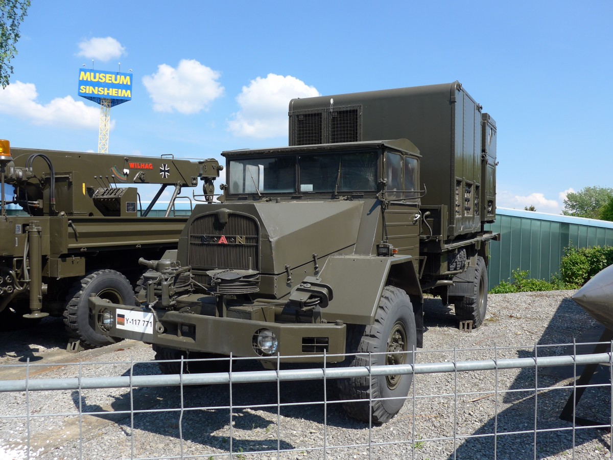 (149'929) - Bundesheer - Y-117'771 - MAN am 25. April 2014 in Sinsheim, Museum