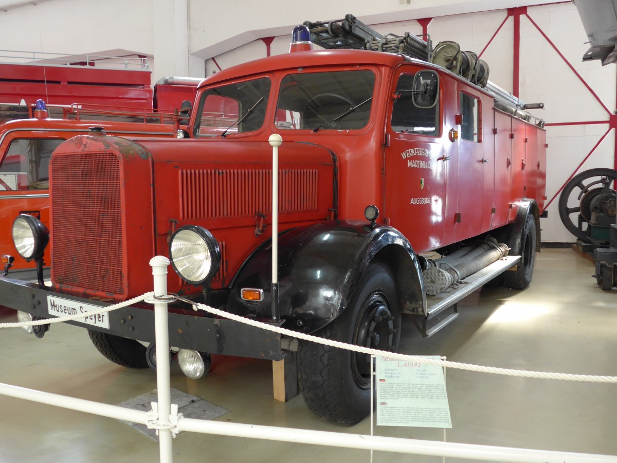 (150'353) - Martini, Augsburg - Mercedes am 26. April 2014 in Speyer, Technik-Museum