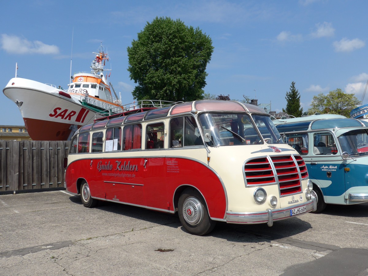 (150'405) - Kelders, Bechtheim - AZ-HG 68H - Setra am 26. April 2014 in Speyer, Technik-Museum