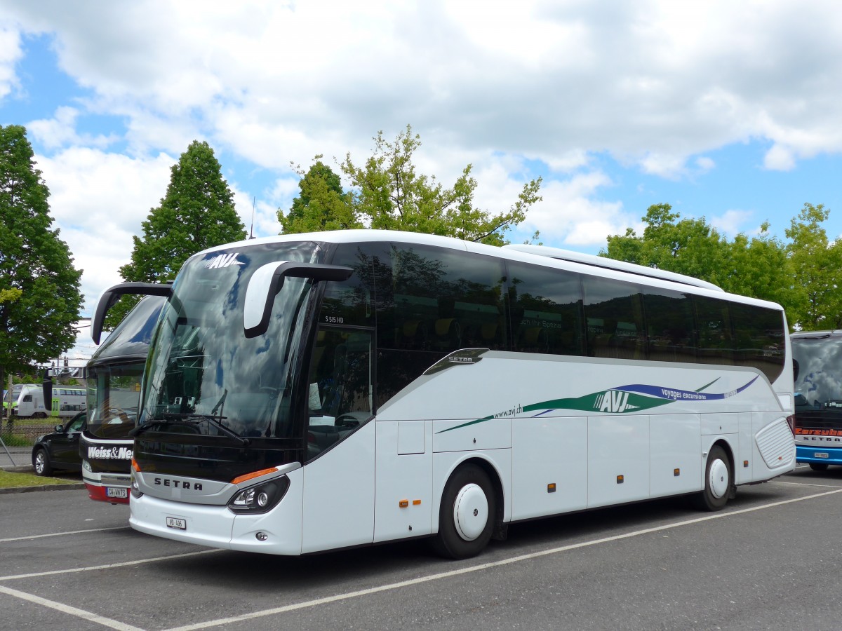 (150'680) - AVJ Les Bioux - VD 406 - Setra am 17. Mai 2014 in Thun, Seestrasse