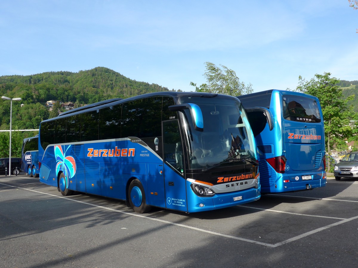 (150'744) - Zerzuben, Visp-Eyholz - Nr. 1/VS 109'423 - Setra am 21. Mai 2014 in Thun, Seestrasse