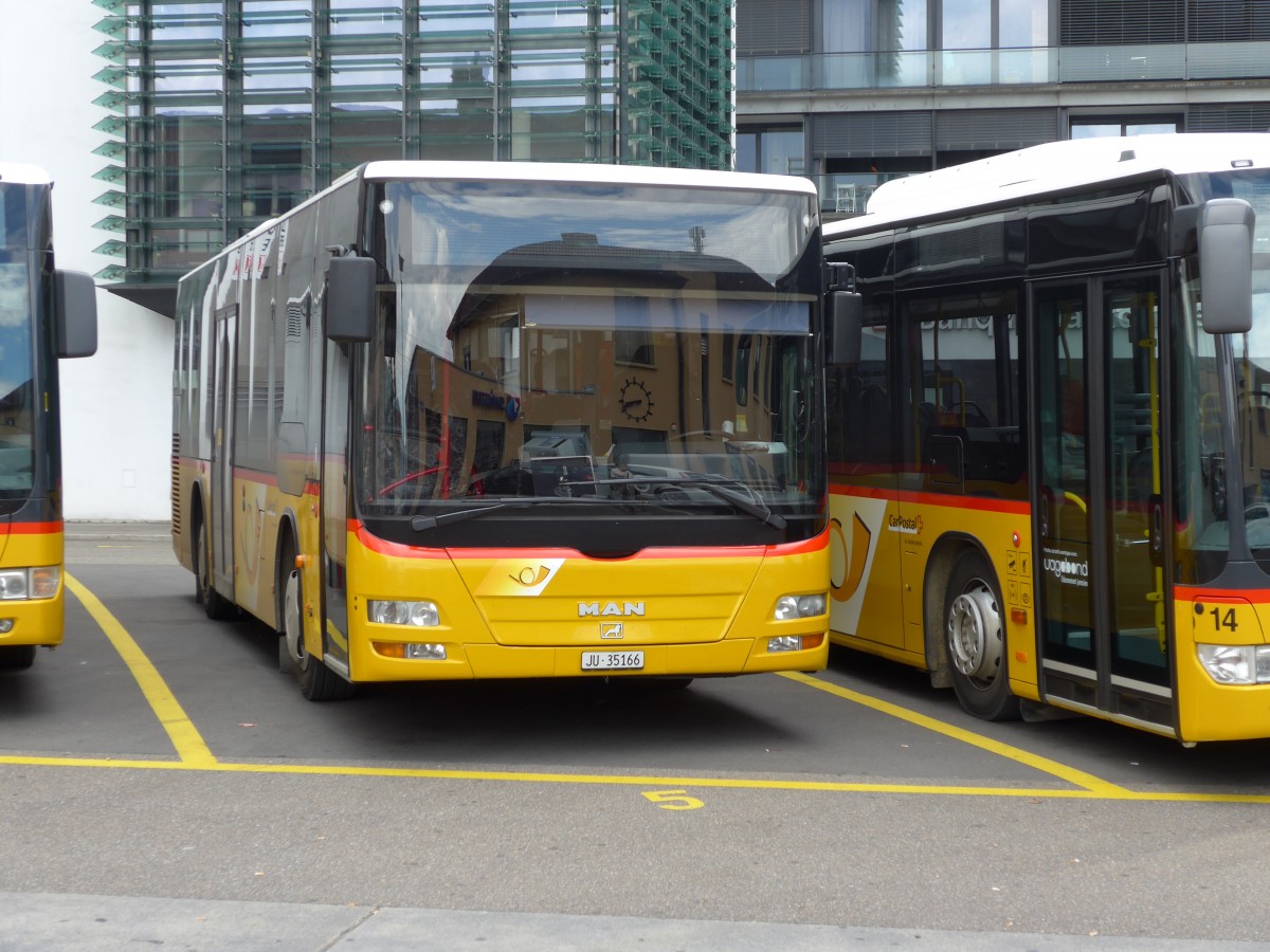 (151'051) - Odiet, Pleigne - JU 35'166 - MAN/Gppel am 29. Mai 2014 in Delmont, Place de la Poste