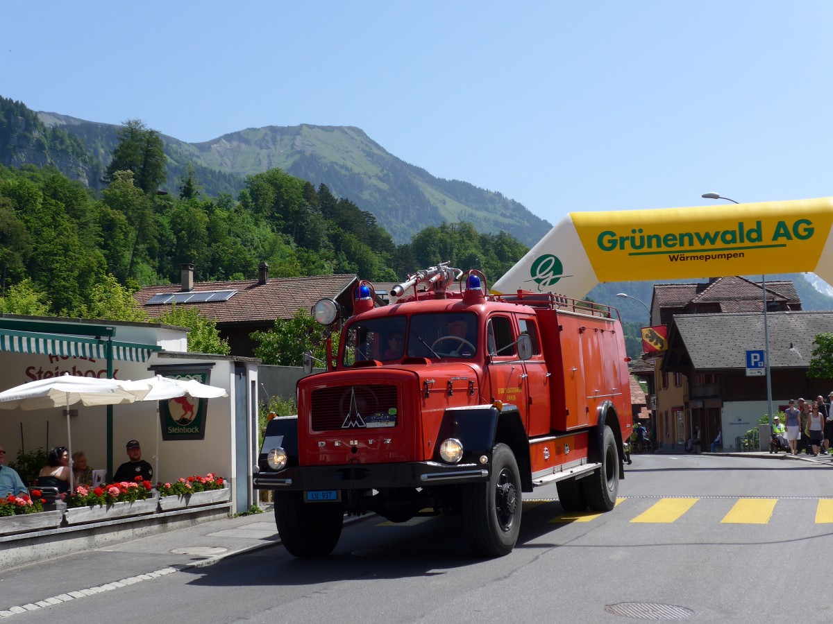 (151'282) - Eidg. Flugzeugwerk, Emmen - LU 937 - Deutz am 8. Juni 2014 in Brienz, OiO