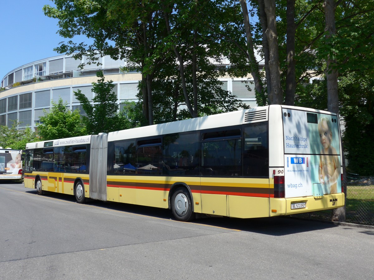 (151'455) - STI Thun - Nr. 90/BE 572'090 - MAN am 12. Juni 2014 bei der Schifflndte Thun