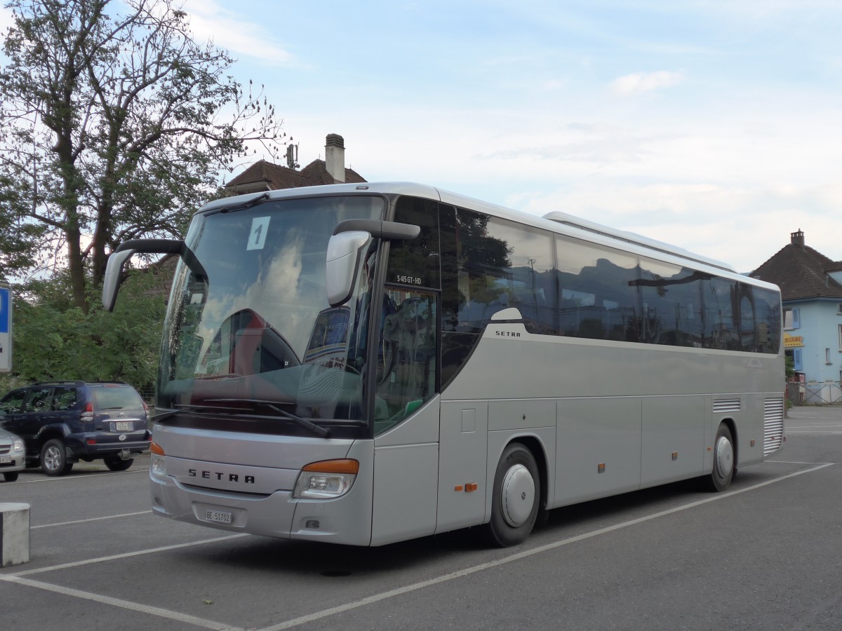 (151'597) - Dysli, Bern - BE 51'702 - Setra am 19. Juni 2014 in Thun, Seestrasse