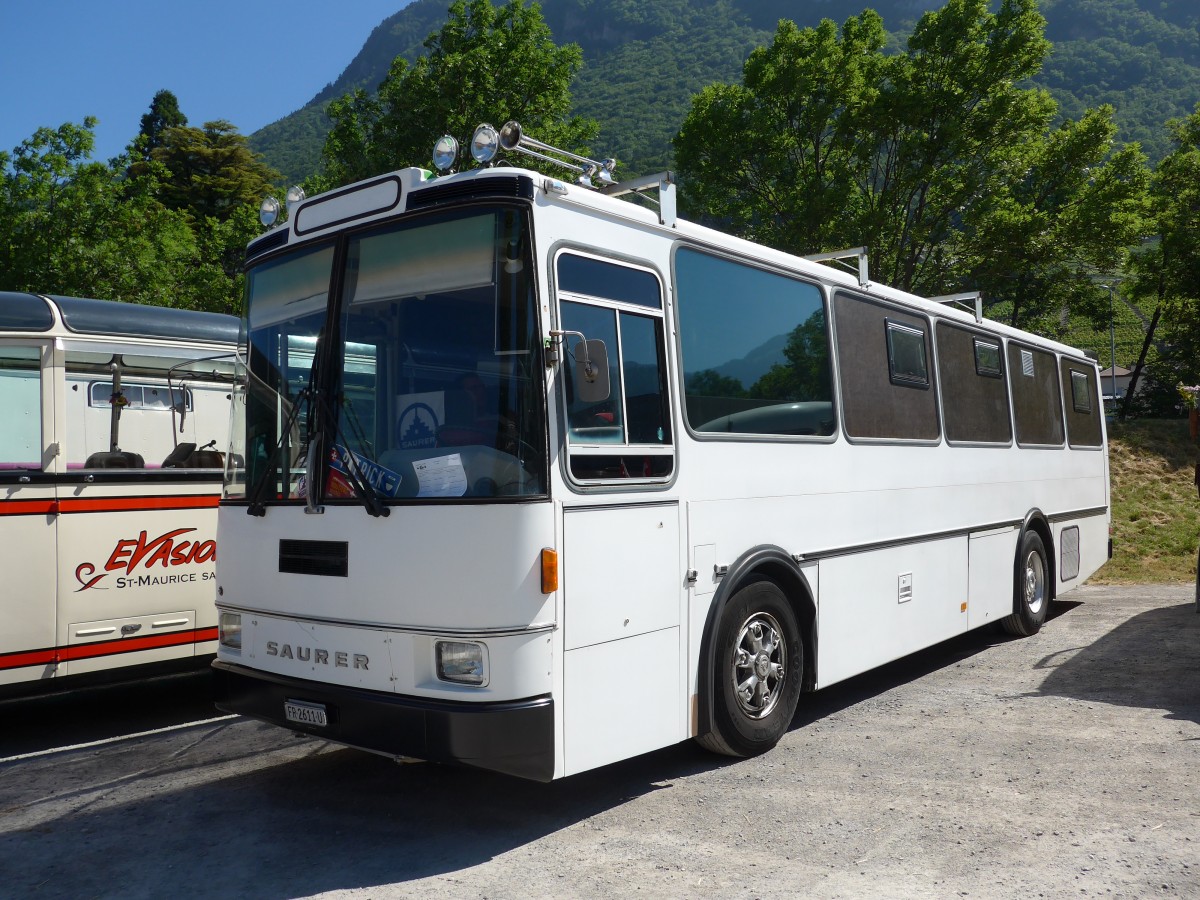 (151'631) - Cassella, Le Chtelard - FR 2611 U - Saurer/Lauber (ex Epiney, Ayer) am 21. Juni 2014 in Aigle, Saurertreffen