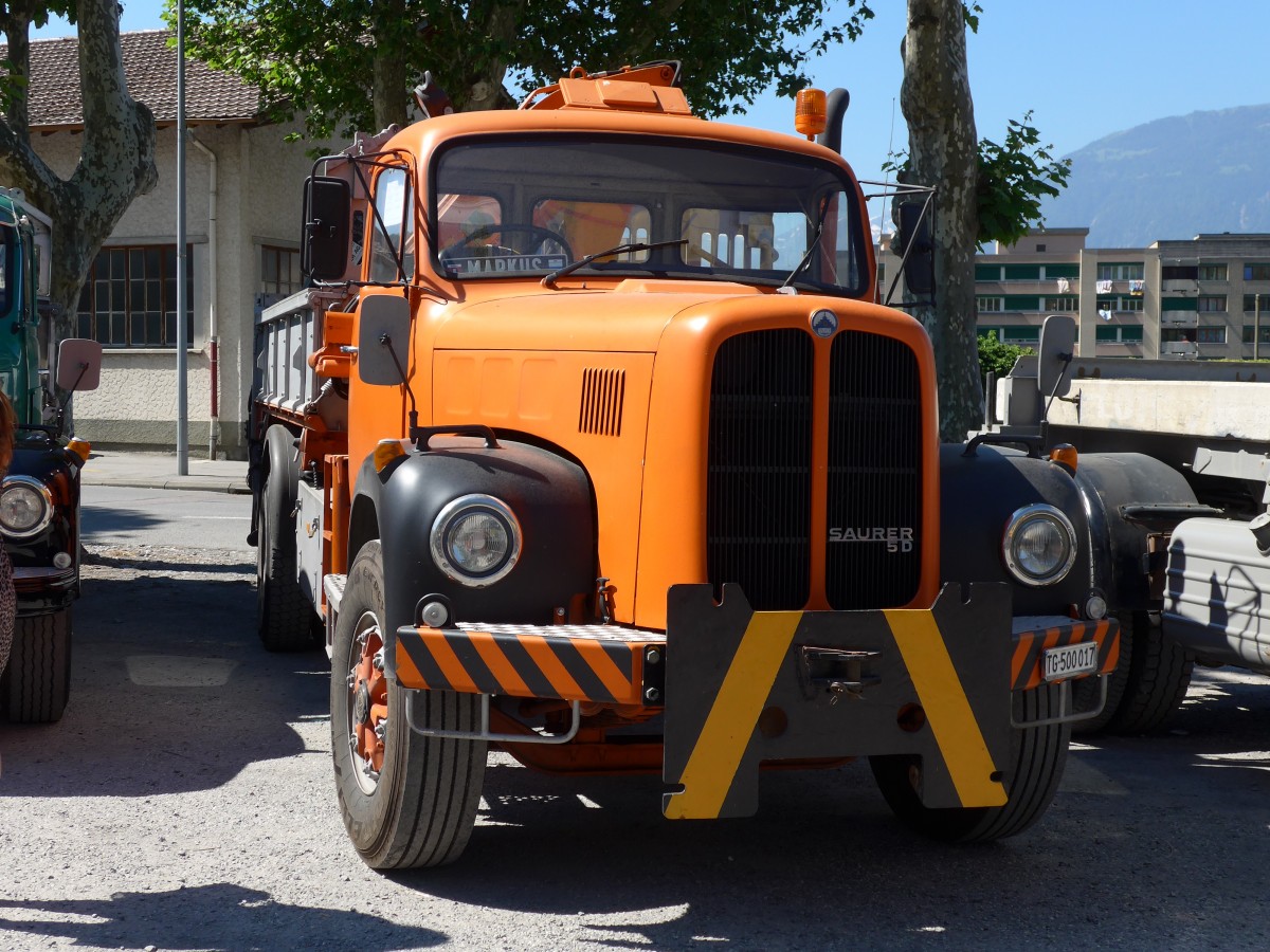 (151'650) - TG 500'017 - Saurer am 21. Juni 2014 in Aigle, Saurertreffen